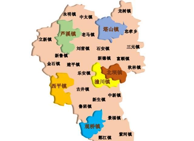 四川:三台县乡镇调整