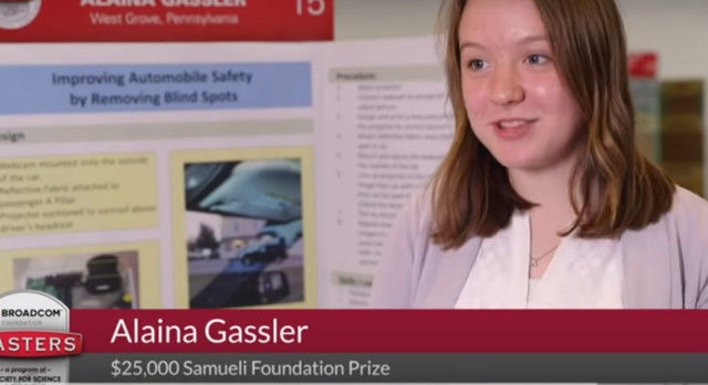 别人的14岁！美国14岁少女让汽车A柱隐形获2.5万美元奖金