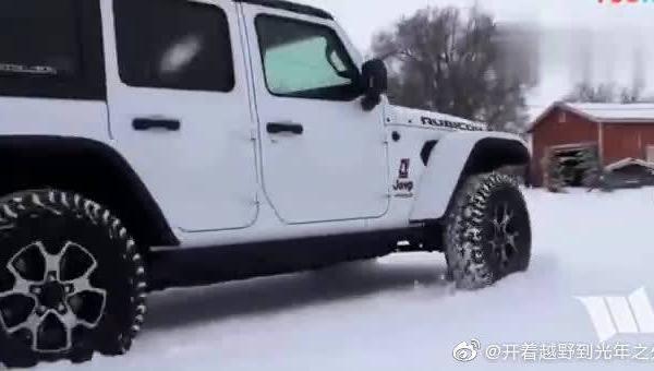 硬派越野车，吉普牧马人Rubicon雪地越野测试！