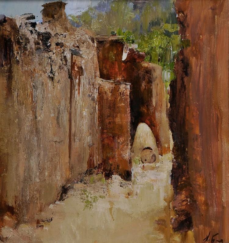 欧洲艺术家绘画作品欣赏—俄罗斯艺术家尼古拉布洛欣油画风景