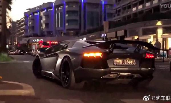 DMC改装 夜晚街拍兰博基尼Aventador