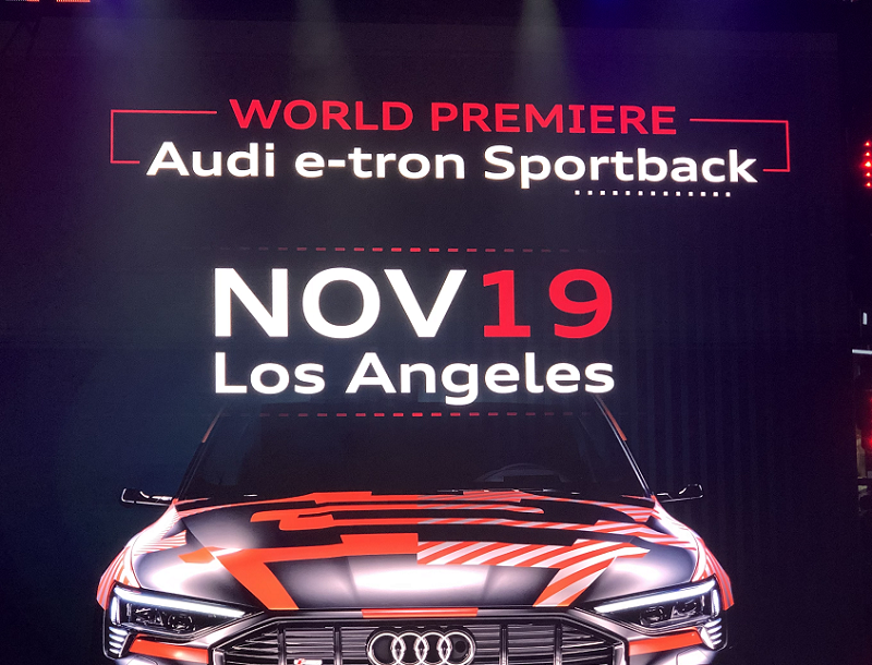 配后视摄像头系统 奥迪e-tron Sportback将在洛杉矶车展首发