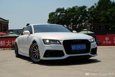 奥迪A7 电光白走起~ 帅气的白色西服绅士