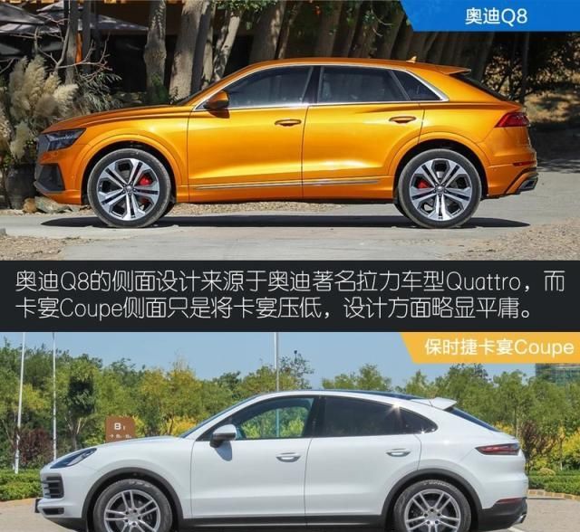 百万级跨界对决 奥迪Q8较量卡宴Coupe