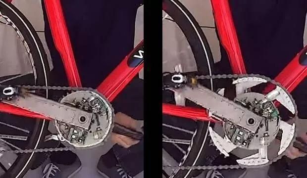 外国小伙发明“无级变速”自行车,牙盘大小可变化