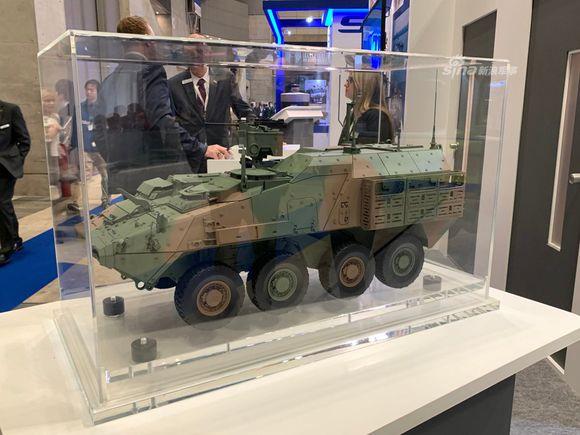 陆军选定的防护增强型lav-iii型"科迪亚克熊"式8x8轮式装甲运兵车