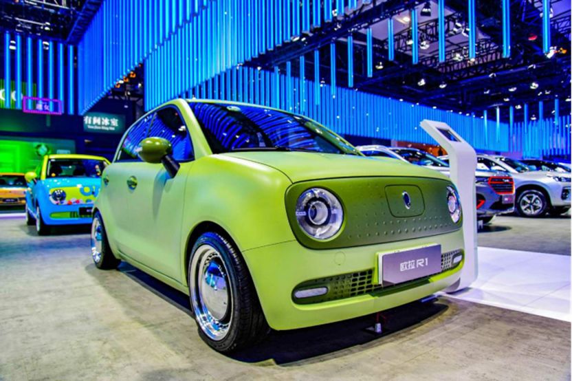 广州车展上，长城欧拉展现了未来电动车的模样