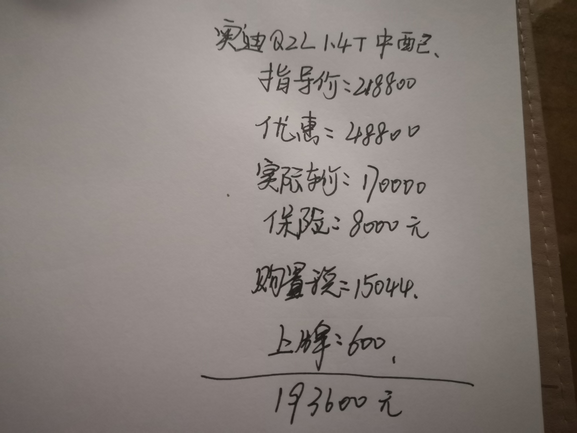 终于圆了豪车梦，表姐18万喜提奥迪Q2L，1.4T油耗才6.6个