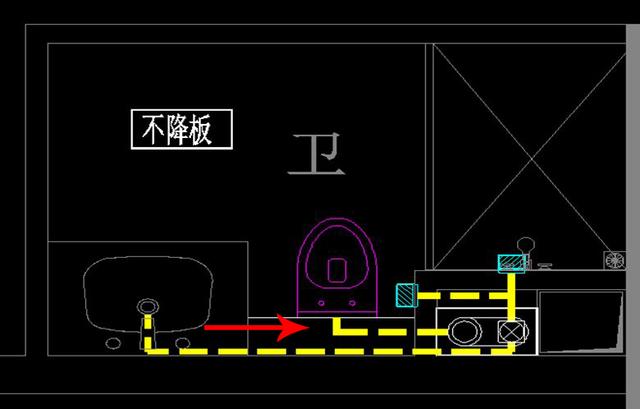 卫生间同层排水,砌道假墙做不降板排水,维修方便防水只要做一次