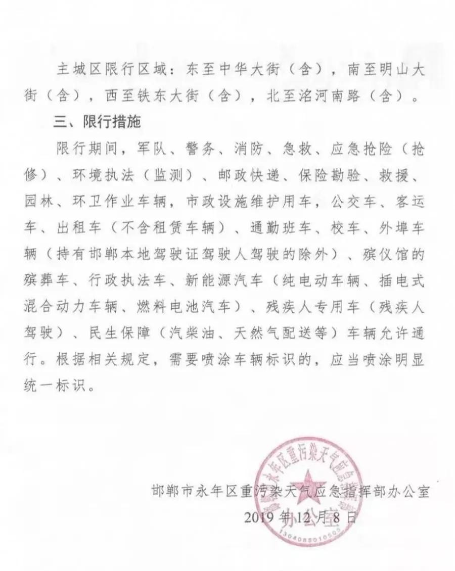邯郸各县区具体限行规则!|武安|单双号限行|邱县_新浪网