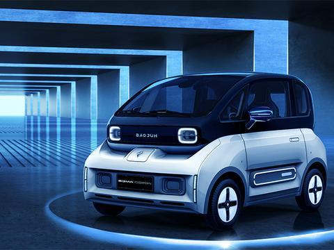 新宝骏全新电动车官图公布 外观呆萌可爱 定位微型电动车