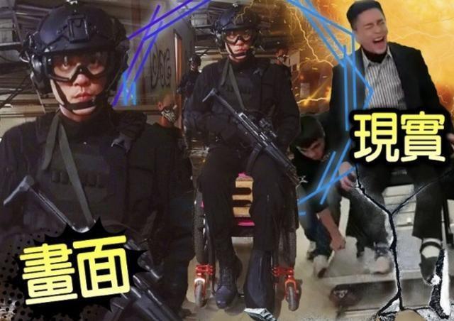 黄宗泽坐轮椅拍新戏，百位工作人员围观，古天乐、张智霖也在现场