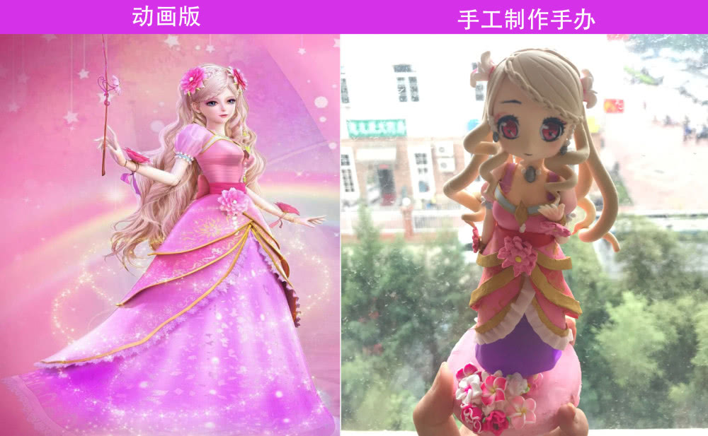 叶罗丽:动画公主和现实中手办对比,文茜和灵公主比动画版更好看