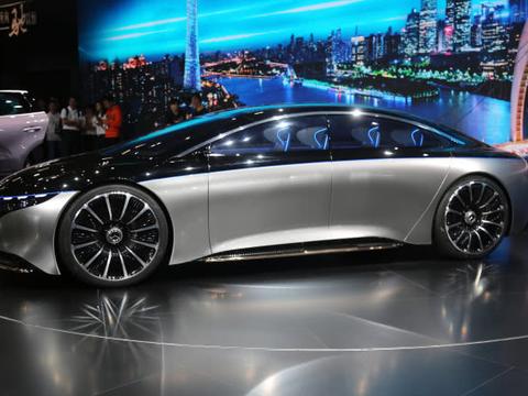 梅赛德斯-奔驰VISION EQS概念车，中国首秀，广州车展实拍！