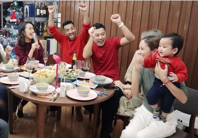 TVB小花陈凯琳带儿子见胞弟 宝宝见生人有点害怕