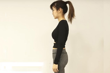 女生每天做100下深蹲，坚持做了30天，臀围减了1cm，看她臀线变化