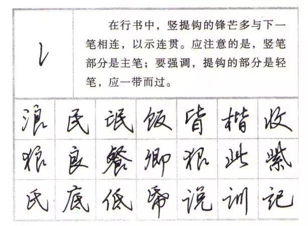 每天一个笔画,轻松入门硬笔行书