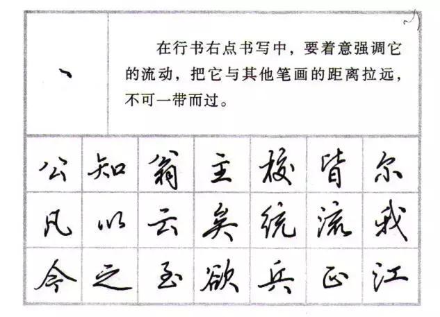 每天一个笔画,轻松入门硬笔行书