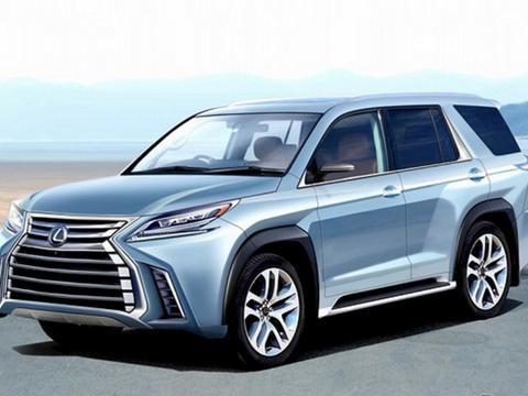 与奔驰GLS、宝马X7竞争！雷克萨斯LX 600渲染图曝光