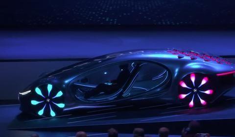 奔驰阿凡达概念车亮相CES 2020，全车身RGB，灯效酷炫