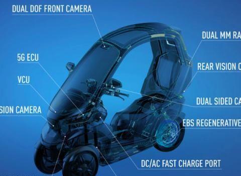 小牛TQi三轮电动车发布 配备自动驾驶自动泊车