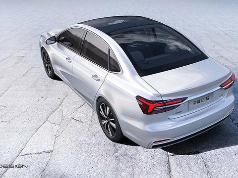 配一体式全景天窗 续航达600km 荣威Ei6更多官图曝光