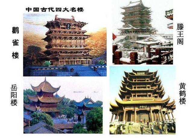 中国古代四大名桥,四大名楼,四大名亭,四大名塔,分别是什么?