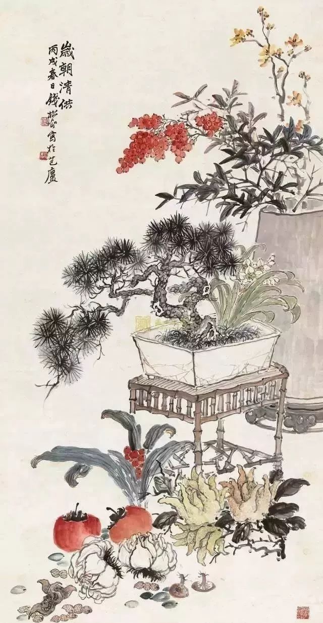 赏史上最全《岁朝清供图》,过清雅吉祥的一个年。看看你最pick哪一幅!