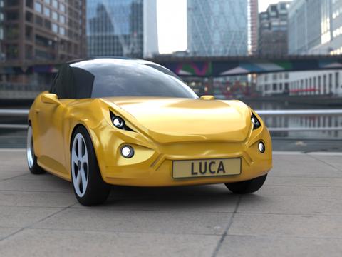 以废塑料为材质的纯电动概念车LUCA或将于年中诞生