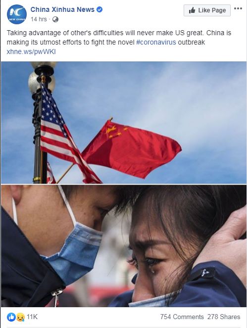 面对中国疫情 白宫的反应让美国网友也看不下去