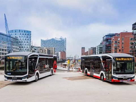 曼恩商用车向德国汉堡交付首批纯电巴士