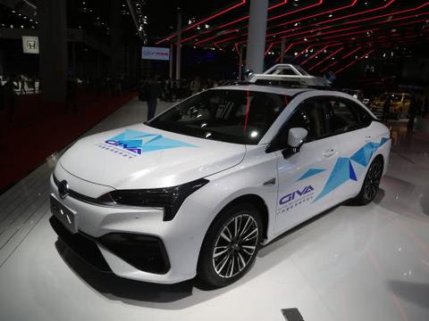 广汽GIVA智能驾驶平台车，基于广汽GE3纯电SUV开发，车展实拍！