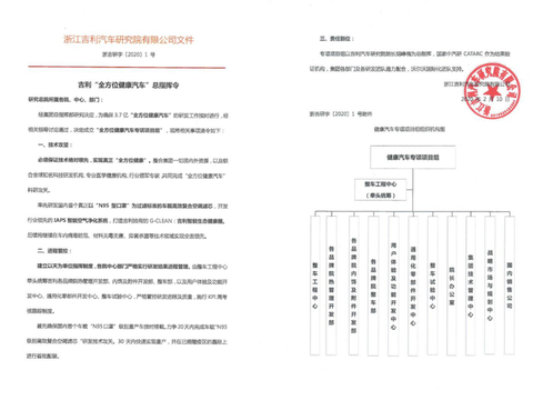 吉利健康先行 率先投产国内首个真车规级“N95空滤”