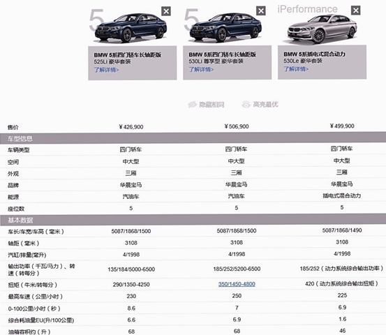 宝马530li配置介绍,宝马530li参数配置 售价保持不变新款宝马530le亮点十足只是受众还是很小