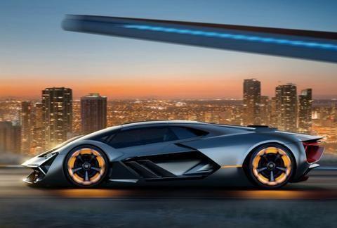 兰博基尼Terzo Millennio未来跑车，车身就是电池