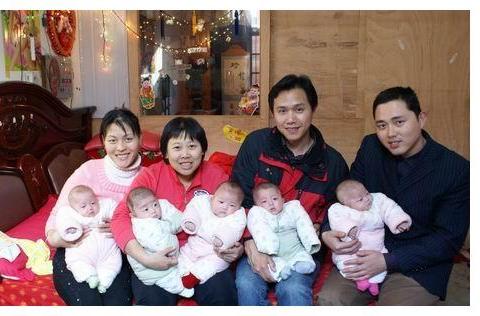 “刘”爸爸喜得五胞胎，爷爷随口给孙子们取的名字，让人哭笑不得