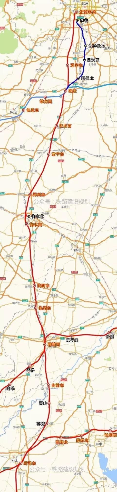 根据此前公布的消息,初步设计方案显示京雄商高铁线路全长638.