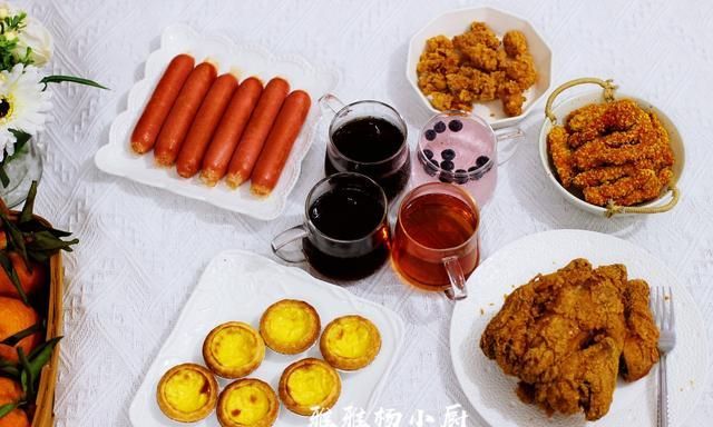 晒晒我家的下午茶,香酥可口,食物诱人,孩子们都吃嗨了