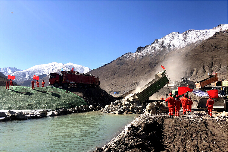 水电九局承建的西藏湘河水利工程成功截流