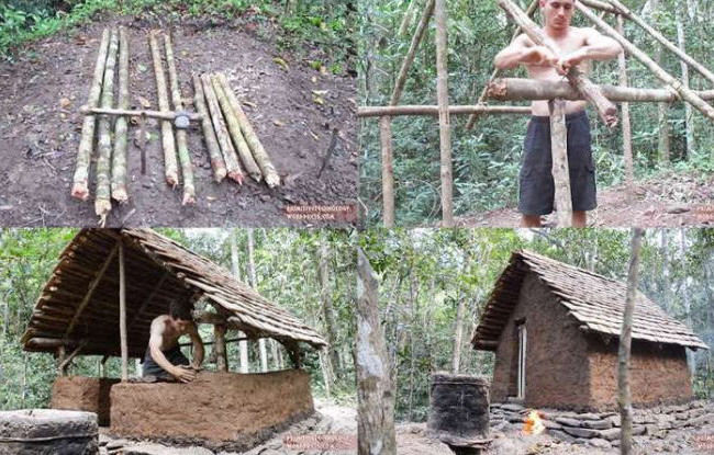 为了开直播,他进山过起了原始人的生活,种植捕捞钻木取火