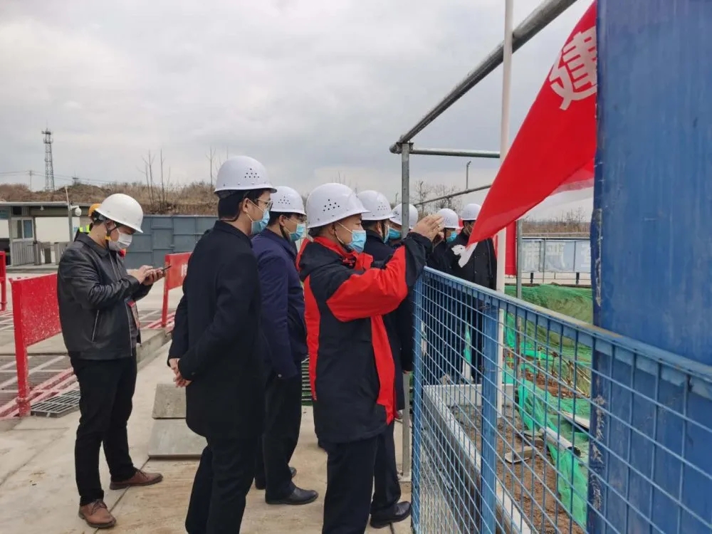 省建设厅付涛一行检查综合物流园项目疫情防控和复工复产情况