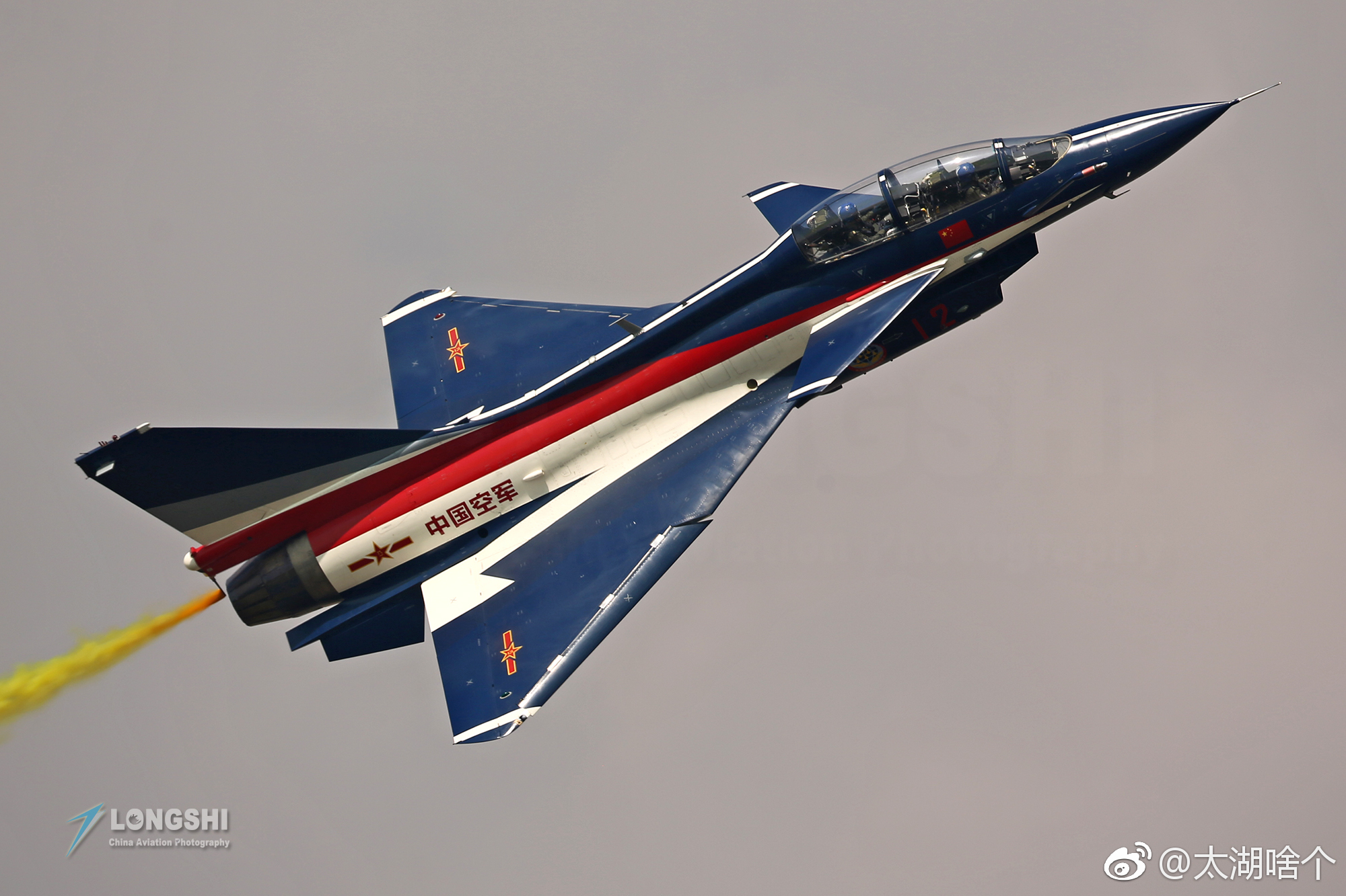 拍摄空军八一飞行表演队是个非常有难度的事情