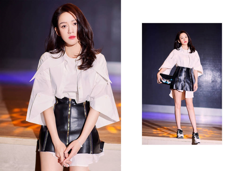 皮短裙配什么上衣好看图片