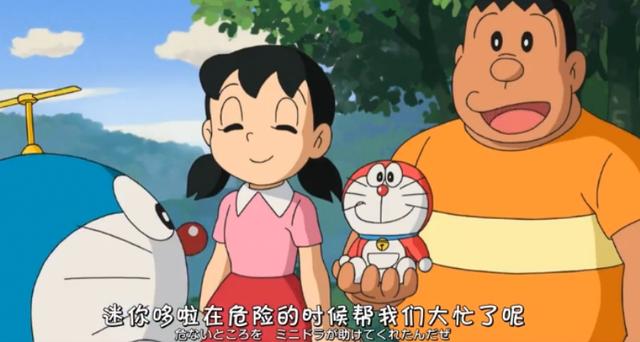 哆啦A梦新剧场版里登场的迷你机器猫，什么道具都是迷你版的