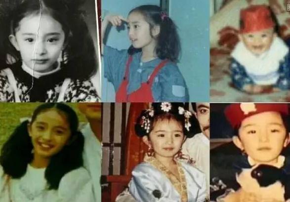 《小时代》中四位女星童年照: 杨幂萝莉范, 谢依霖从小就是表情包