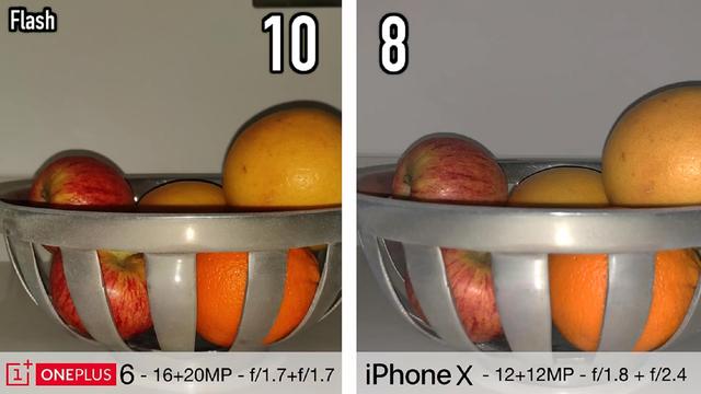 一加手机6和iPhoneX拍照对比:夜景和8X拍照有