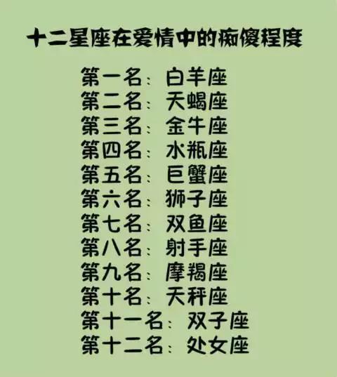 十二星座的初恋