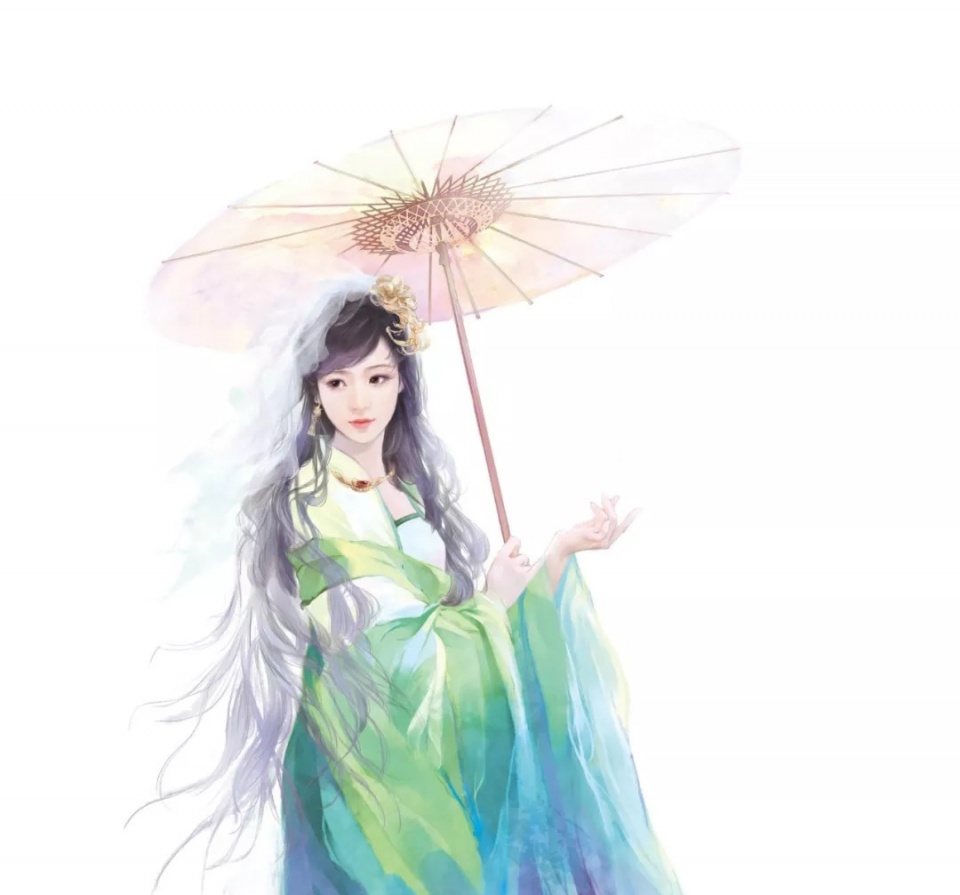 趣味测试:你喜欢哪一个打伞的古代美女,测你的性格与