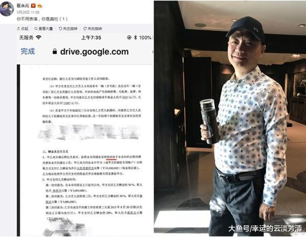 袁立暗助崔永元, 大小合同坐实, 网友: 不能说的秘密!
