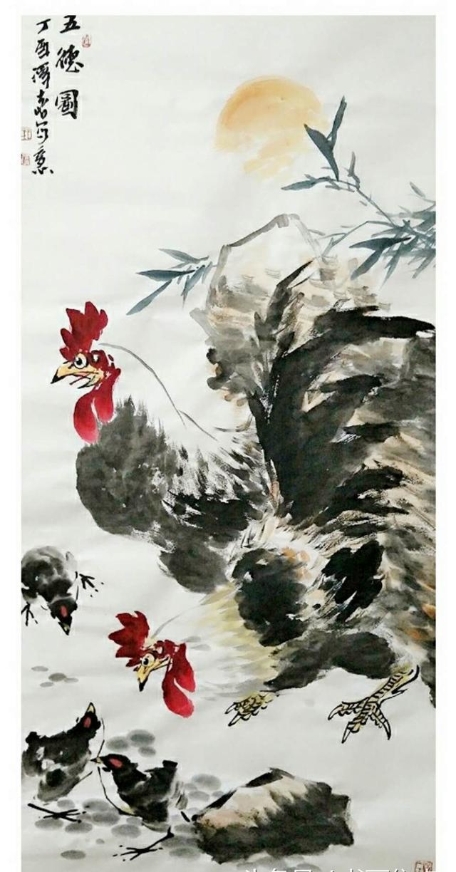 「书画焦点」中国当代画鸡名家——王泽喜作品艺术赏析